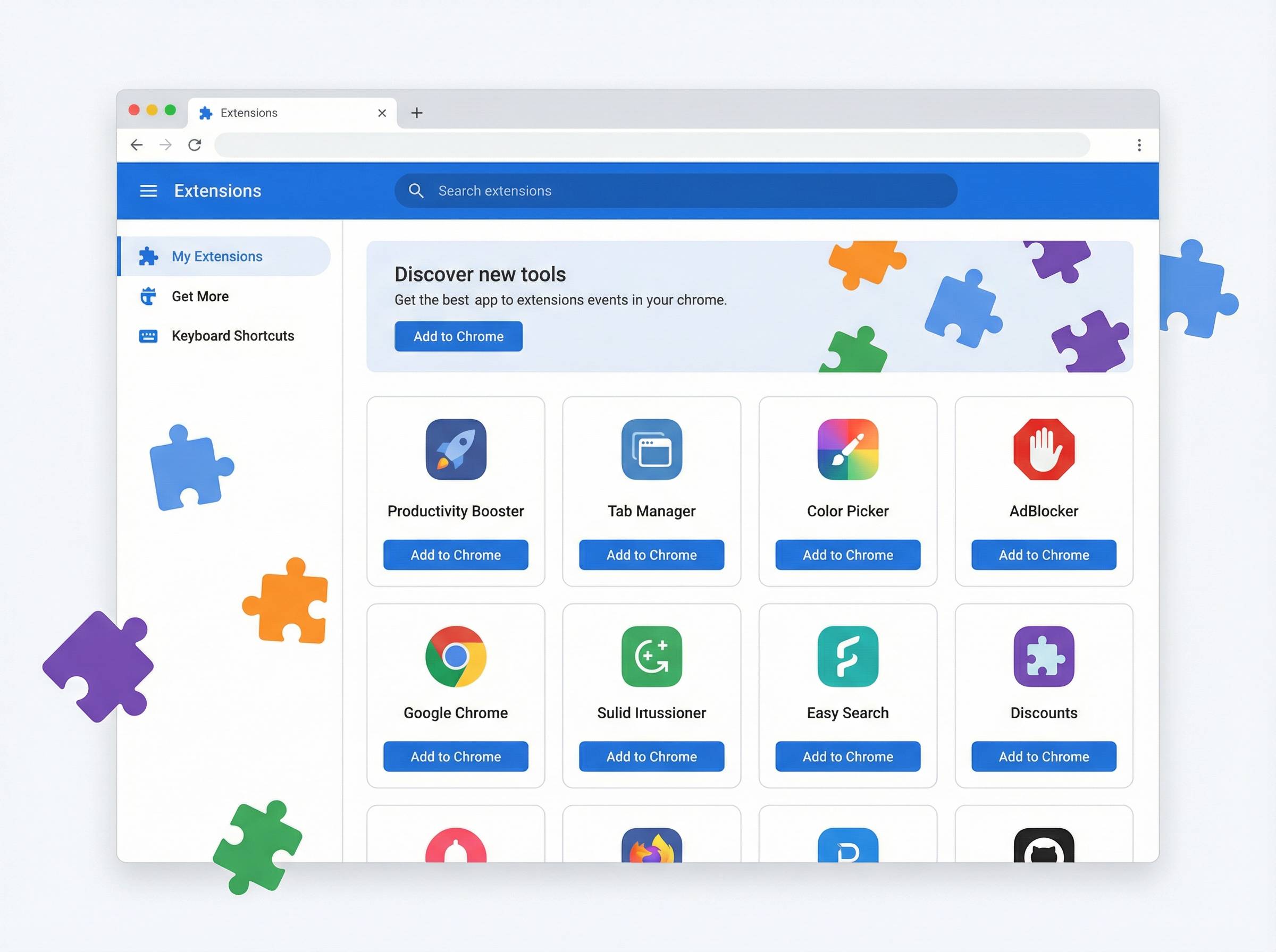 谷歌浏览器下载 - 扩展程序商店展示